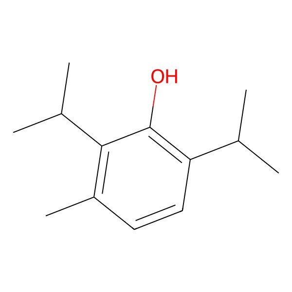 2D Structure of 2,6-Diisopropyl-3-methylphenol 2D Structure of 2,6-Diisopropyl-3-methylphenol