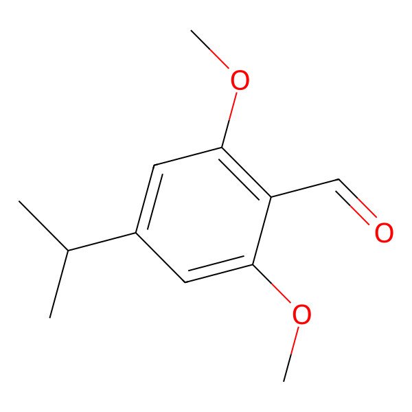 2D Structure of 2,6-Dimethoxy-4-(propan-2-yl)benzaldehyde