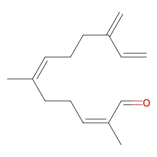 2D Structure of 2,6-Dimethyl-10-methylidenedodeca-2,6,11-trienal