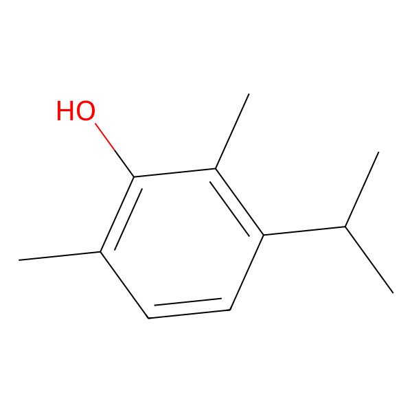 2D Structure of 2,6-Dimethyl-3-propan-2-ylphenol
