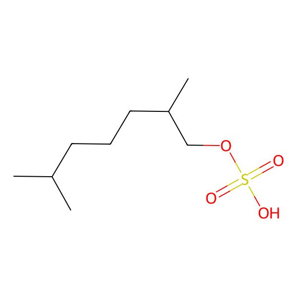 2D Structure of 2,6-Dimethylheptyl hydrogen sulfate