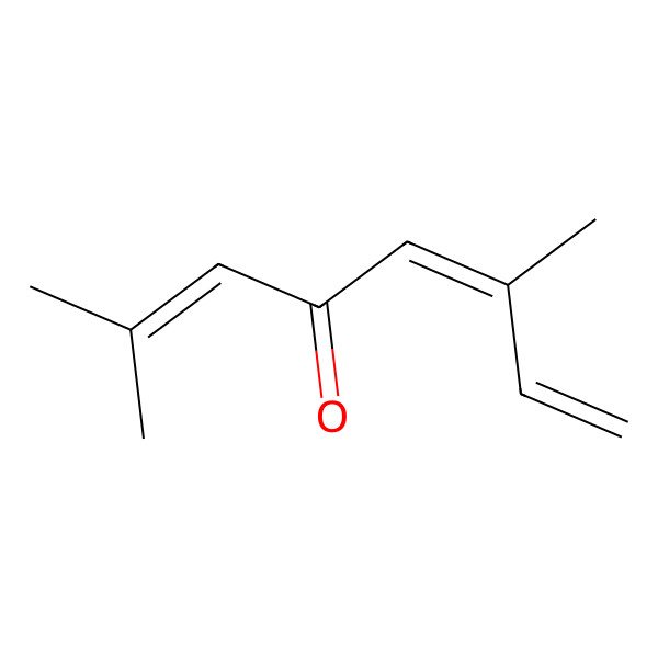 2D Structure of 2,6-Dimethylocta-2,5,7-trien-4-one