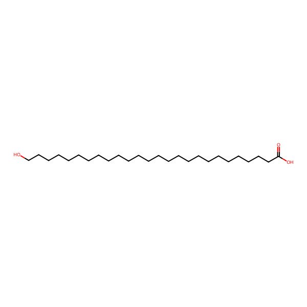 2D Structure of 26-Hydroxyhexacosanoic acid