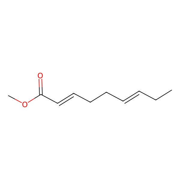 2D Structure of 2,6-Nonadienoic acid methyl ester