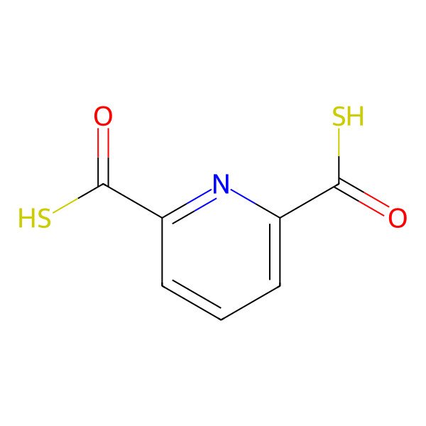 2D Structure of 2,6-Pyridinedicarbothioic acid