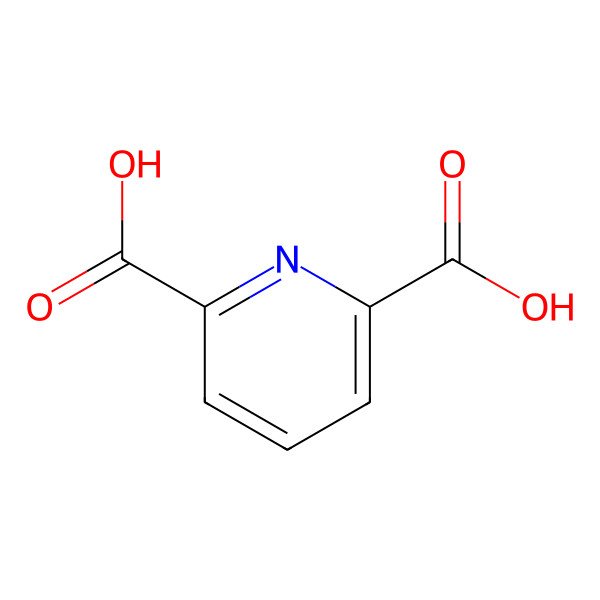 2D Structure of 2,6-Pyridinedicarboxylic acid