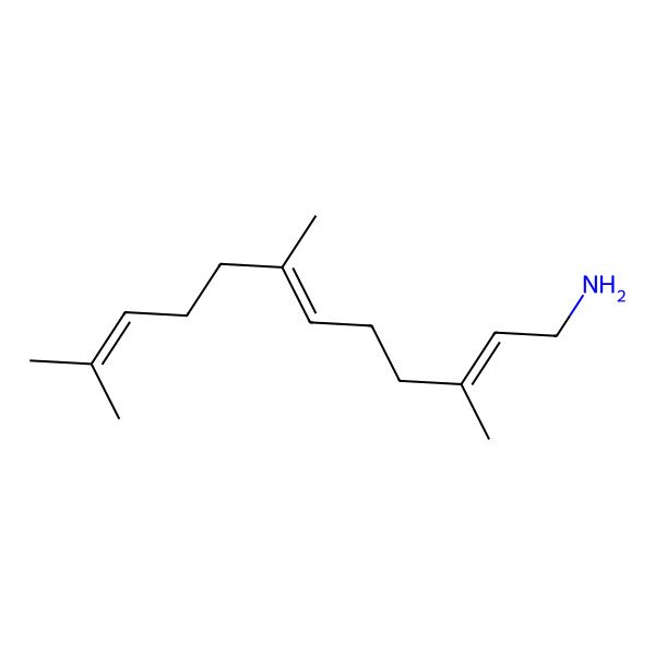 2D Structure of 2,6,10-Dodecatrien-1-amine, 3,7,11-trimethyl-