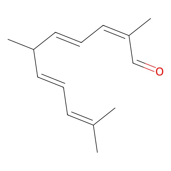 2D Structure of 2,6,10-Trimethylundeca-2,4,7,9-tetraenal