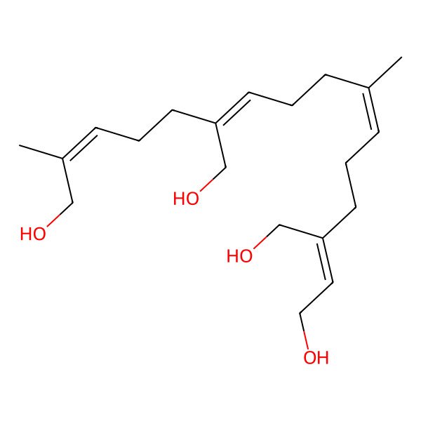 2D Structure of 2,6,10,14-Phytatetraene-1,16,18,20-tetrol