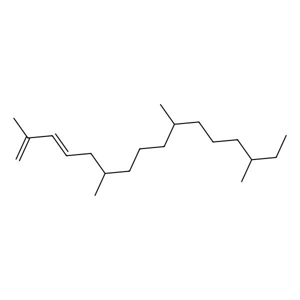 2D Structure of 1,3-Hexadecadiene, 2,6,10,14-tetramethyl-