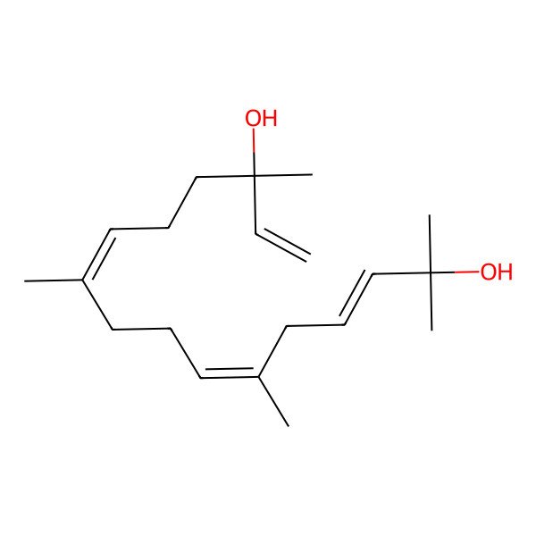 2D Structure of 2,6,10,14-Tetramethylhexadeca-3,6,10,15-tetraene-2,14-diol 2D Structure of 2,6,10,14-Tetramethylhexadeca-3,6,10,15-tetraene-2,14-diol
