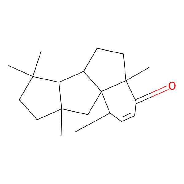 2D Structure of 2,6,11,11,14-Pentamethyltetracyclo[7.6.0.01,6.010,14]pentadec-3-en-5-one