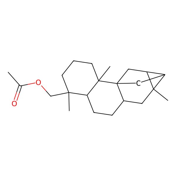 2D Structure of (2,6,12-Trimethyl-6-pentacyclo[11.2.1.01,10.02,7.012,14]hexadecanyl)methyl acetate