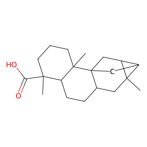 2D Structure of 2,6,12-Trimethylpentacyclo[11.2.1.01,10.02,7.012,14]hexadecane-6-carboxylic acid