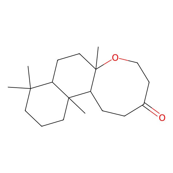 2D Structure of 2,6,6,10-Tetramethyl-11-oxatricyclo[8.6.0.02,7]hexadecan-14-one