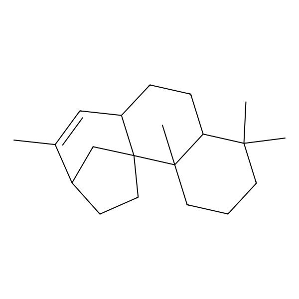 2D Structure of 2,6,6,12-Tetramethyltetracyclo[11.2.1.01,10.02,7]hexadec-11-ene
