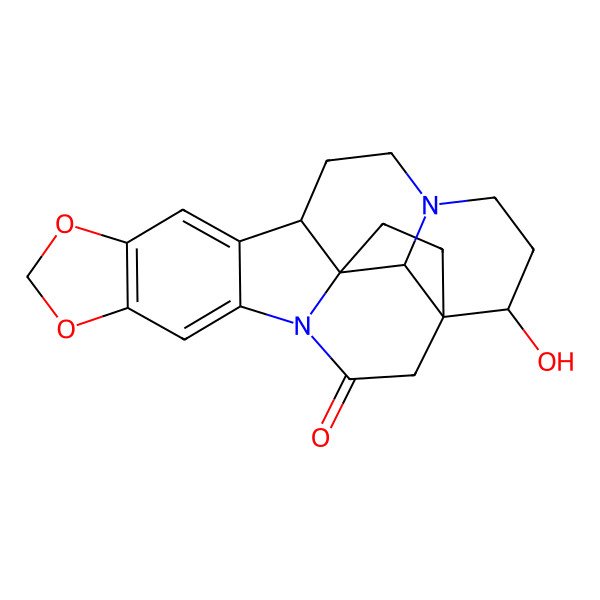 2D Structure of (1R,14S,18S,19R,22S)-22-hydroxy-8,10-dioxa-4,17-diazaheptacyclo[15.4.3.01,18.04,19.05,13.07,11.014,19]tetracosa-5,7(11),12-trien-3-one