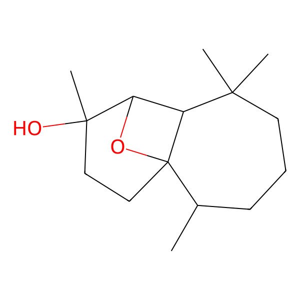 2D Structure of 2,6,6,9-Tetramethyl-12-oxatricyclo[6.3.1.01,7]dodecan-9-ol