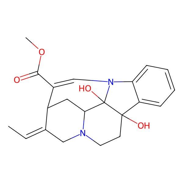 2D Structure of 2,7-Dihydroxyapogeissoschizine