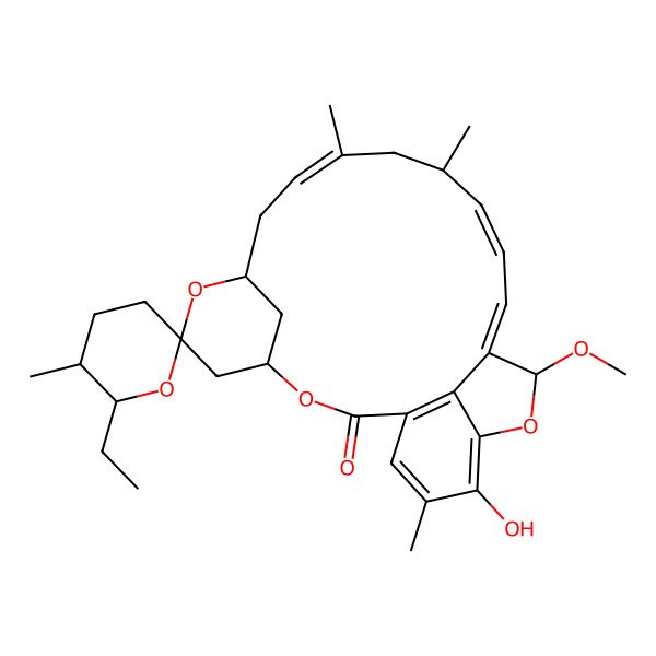 2D Structure of 27-Methoxylmilbemycin alpha31