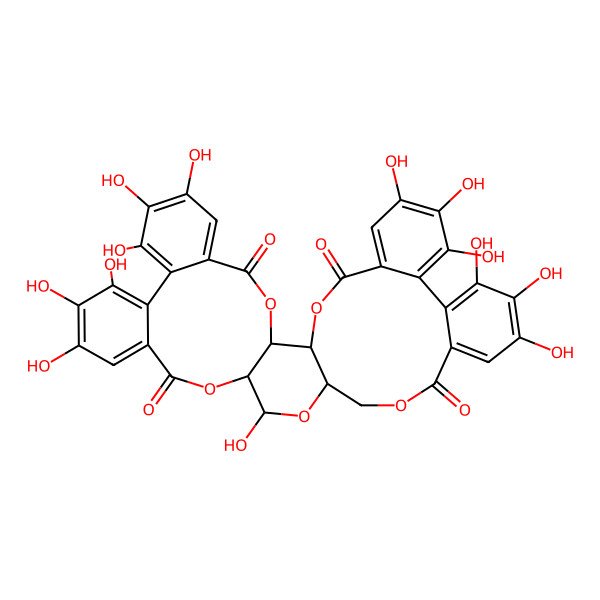 2D Structure of 7,8,9,12,13,14,20,28,29,30,33,34,35-Tridecahydroxy-3,18,21,24,39-pentaoxaheptacyclo[20.17.0.02,19.05,10.011,16.026,31.032,37]nonatriaconta-5,7,9,11,13,15,26,28,30,32,34,36-dodecaene-4,17,25,38-tetrone