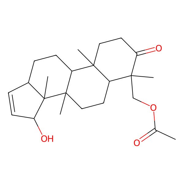 2D Structure of 28-Acetoxy-15alpha-hydroxymansumbinone