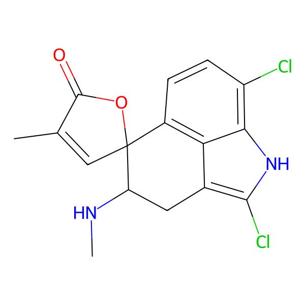 2D Structure of 2,8-Dichlororugulovasine A