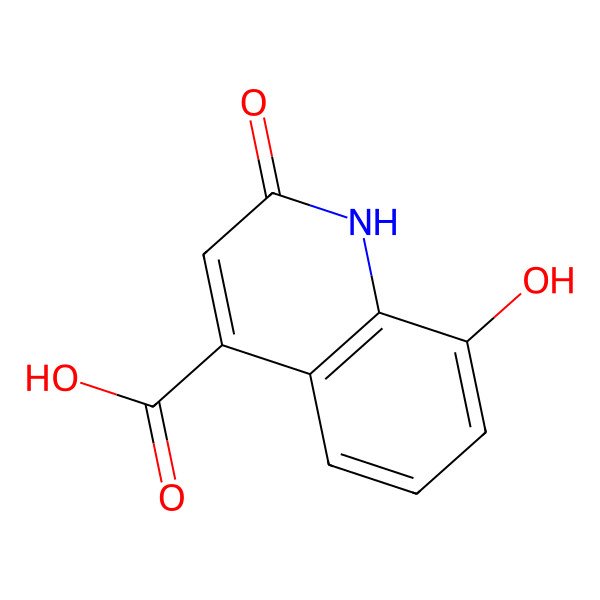 2D Structure of 2,8-Dihydroxy-4-quinolinecarboxylic acid