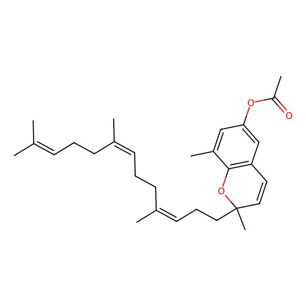 2D Structure of [2,8-dimethyl-2-[(3E,7E)-4,8,12-trimethyltrideca-3,7,11-trienyl]chromen-6-yl] acetate