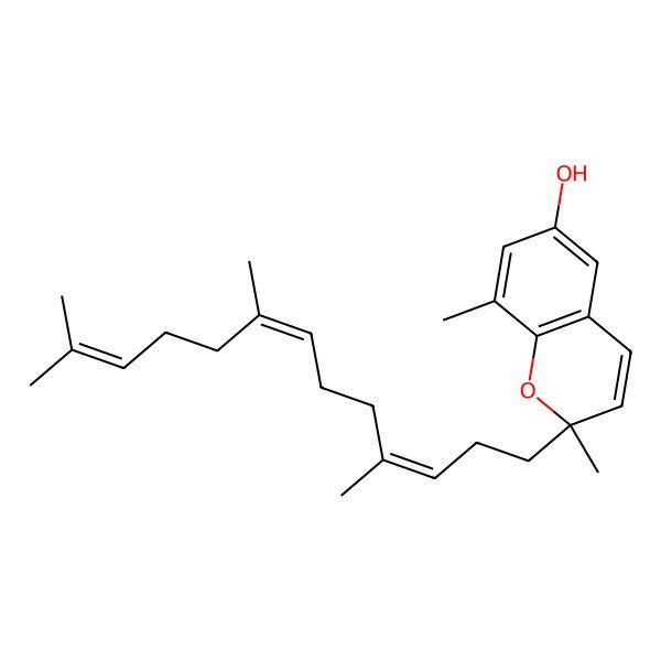 2D Structure of 2,8-Dimethyl-2-(4,8,12-trimethyltrideca-3,7,11-trienyl)chromen-6-ol