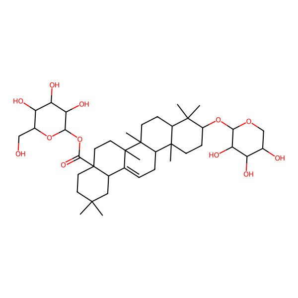 2D Structure of 28-Glucosyloleanolic acid 3-arabinoside