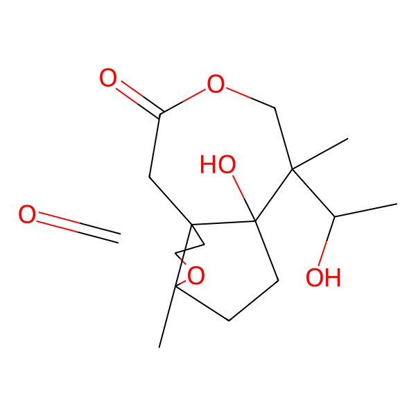 2D Structure of (1R,5S,8S,9R)-8-hydroxy-9-[(1S)-1-hydroxyethyl]-5,9-dimethyl-4,11-dioxatricyclo[6.5.0.01,5]tridecane-3,12-dione