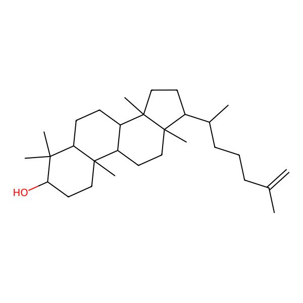 2D Structure of (3R,5R,8R,9S,10R,13S,14R,17S)-4,4,10,13,14-pentamethyl-17-[(2R)-6-methylhept-6-en-2-yl]-2,3,5,6,7,8,9,11,12,15,16,17-dodecahydro-1H-cyclopenta[a]phenanthren-3-ol