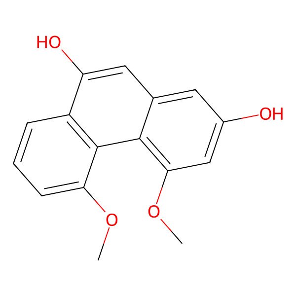 2D Structure of 2,9-Dihydroxy-4,5-dimethoxyphenanthrene 2D Structure of 2,9-Dihydroxy-4,5-dimethoxyphenanthrene