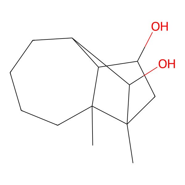2D Structure of 2,9-Dimethyltricyclo[5.4.0.02,9]undecane-8,11-diol