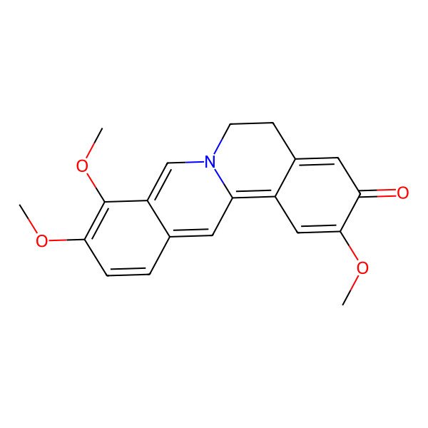 2D Structure of 2,9,10-Trimethoxy-5,6-dihydroisoquinolino[2,1-b]isoquinolin-3-one