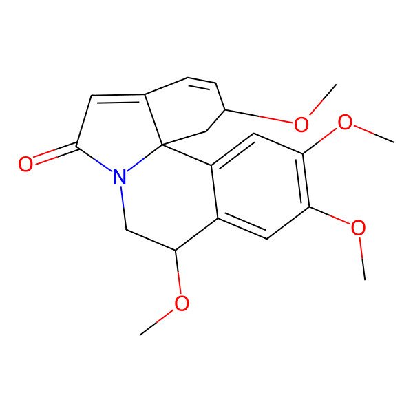 2D Structure of 2,9,11,12-Tetramethoxy-1,2,8,9-tetrahydroindolo[7a,1-a]isoquinolin-6-one