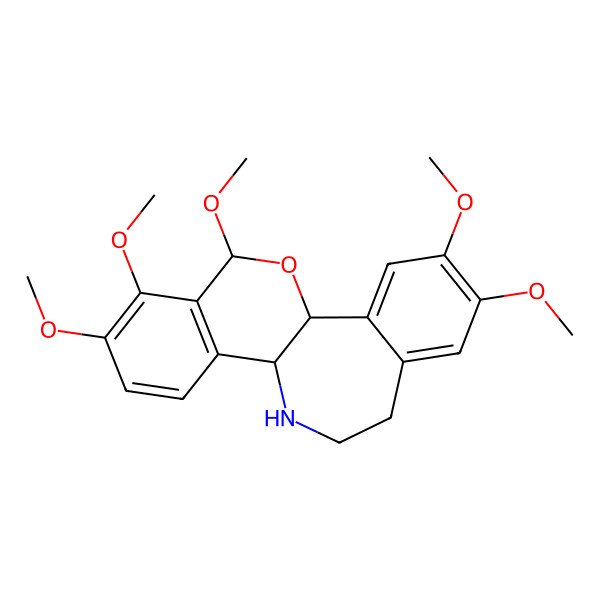 2D Structure of 4,5,15,16,18-Pentamethoxy-19-oxa-10-azatetracyclo[9.8.0.02,7.012,17]nonadeca-2,4,6,12(17),13,15-hexaene