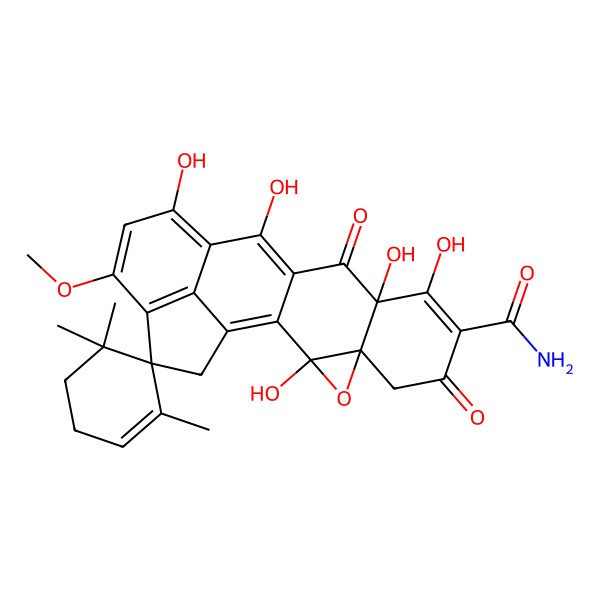 2D Structure of Viridicatumtoxin B