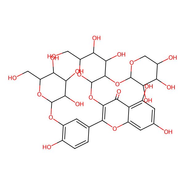 2D Structure of 3-[4,5-Dihydroxy-6-(hydroxymethyl)-3-(3,4,5-trihydroxyoxan-2-yl)oxyoxan-2-yl]oxy-5,7-dihydroxy-2-[4-hydroxy-3-[3,4,5-trihydroxy-6-(hydroxymethyl)oxan-2-yl]oxyphenyl]chromen-4-one