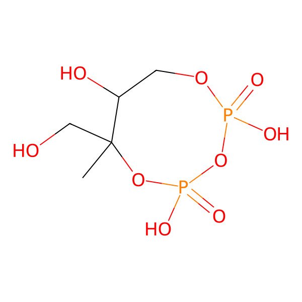2D Structure of 2C-Methyl-D-erythritol 2,4-cyclodiphosphate