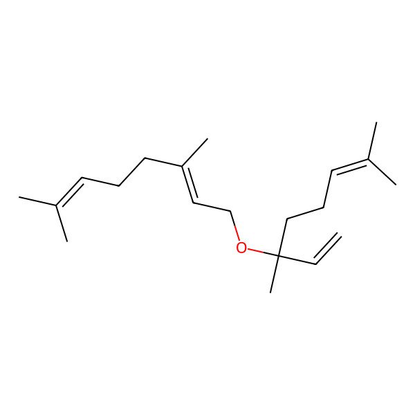 2D Structure of (2E)-1-[(3S)-3,7-dimethylocta-1,6-dien-3-yl]oxy-3,7-dimethylocta-2,6-diene