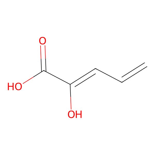 2D Structure of (2E)-2-hydroxypenta-2,4-dienoic acid