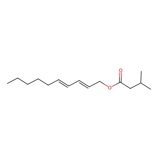 2D Structure of [(2E)-deca-2,4-dienyl] 3-methylbutanoate