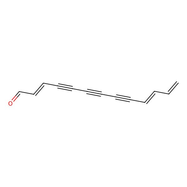 2D Structure of (2E,10Z)-trideca-2,10,12-trien-4,6,8-triynal