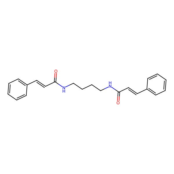 2D Structure of (2E,2'E)-N,N'-butane-1,4-diylbis(3-phenylprop-2-enamide) 2D Structure of (2E,2'E)-N,N'-butane-1,4-diylbis(3-phenylprop-2-enamide)