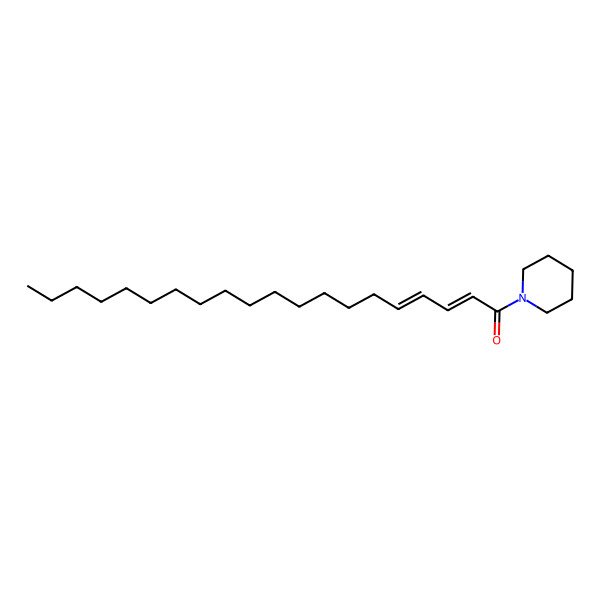 2D Structure of (2E,4E)-1-Piperidinoicosa-2,4-dien-1-one