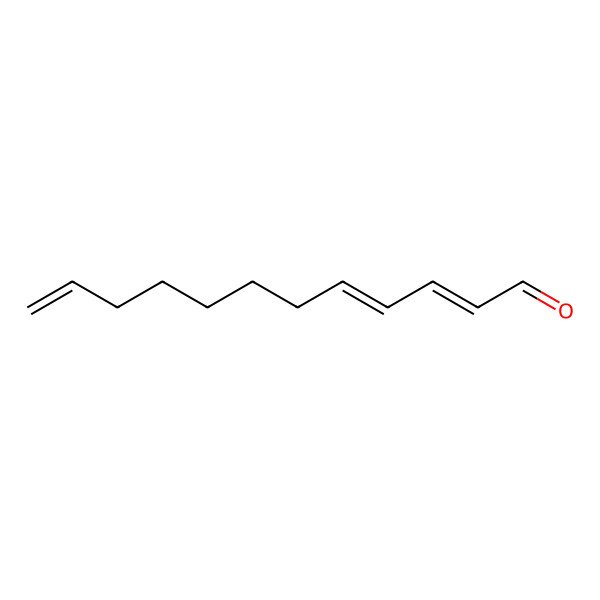 2D Structure of (2E,4E)-dodeca-2,4,11-trienal