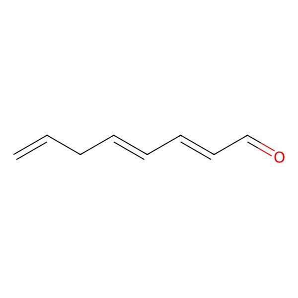 2D Structure of (2E,4E)-octa-2,4,7-trienal