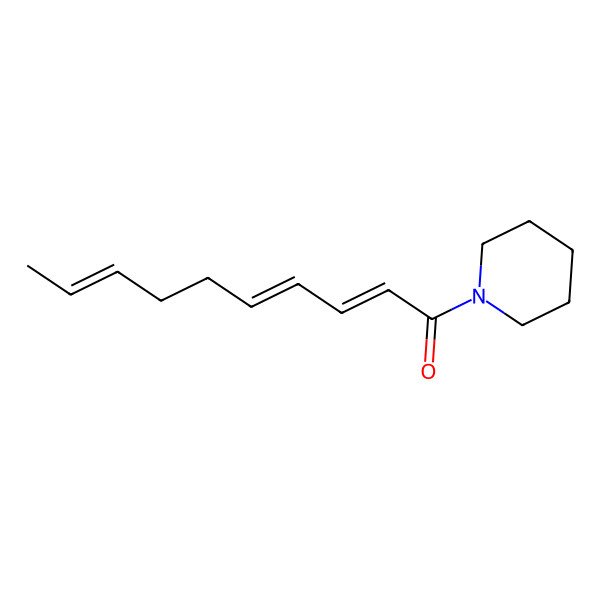 2D Structure of (2E,4E,8Z)-1-piperidin-1-yldeca-2,4,8-trien-1-one
